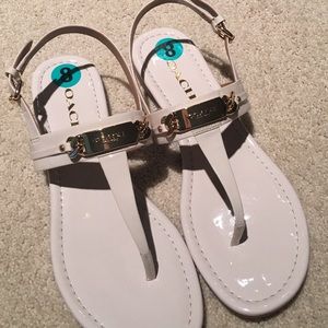 Coach sandals with tags
